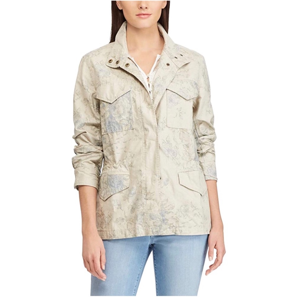 Chaps Cobble Ave FloralAnorak Canvas Jacket - Picture 1 of 10